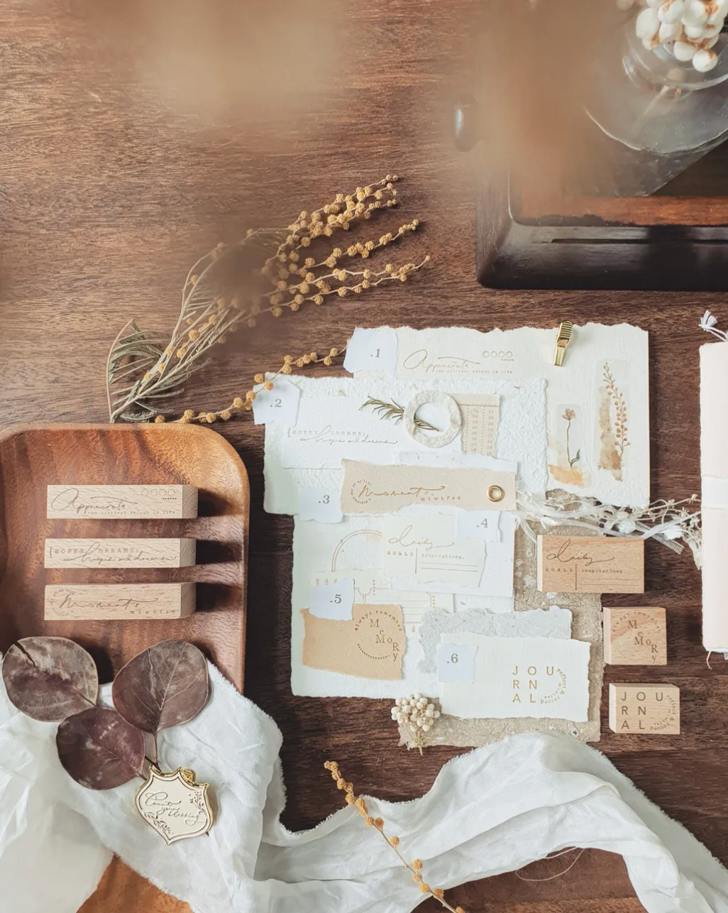 Nove W Rubber Stamp Collection (6 types)
