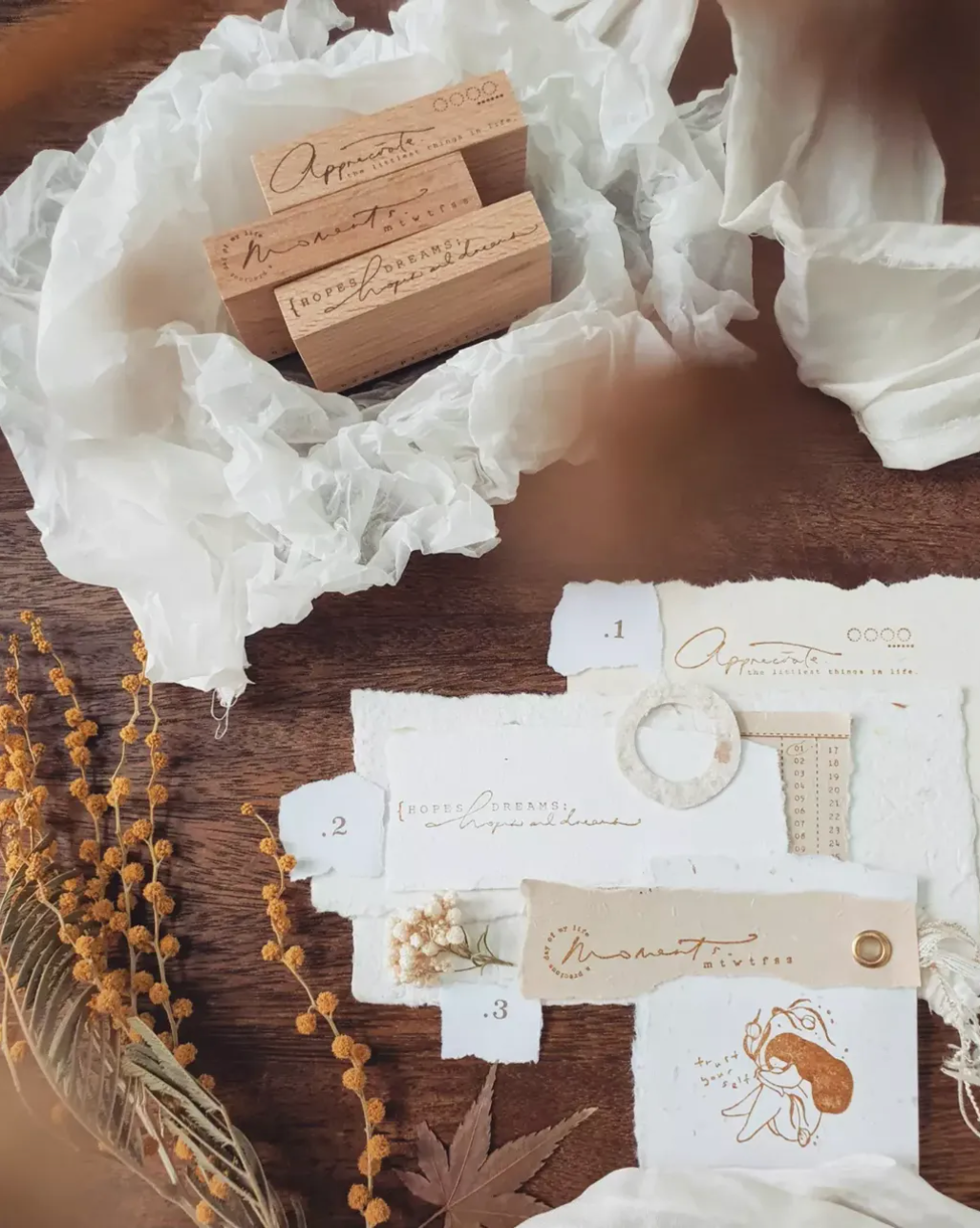 Nove W Rubber Stamp Collection (6 types)