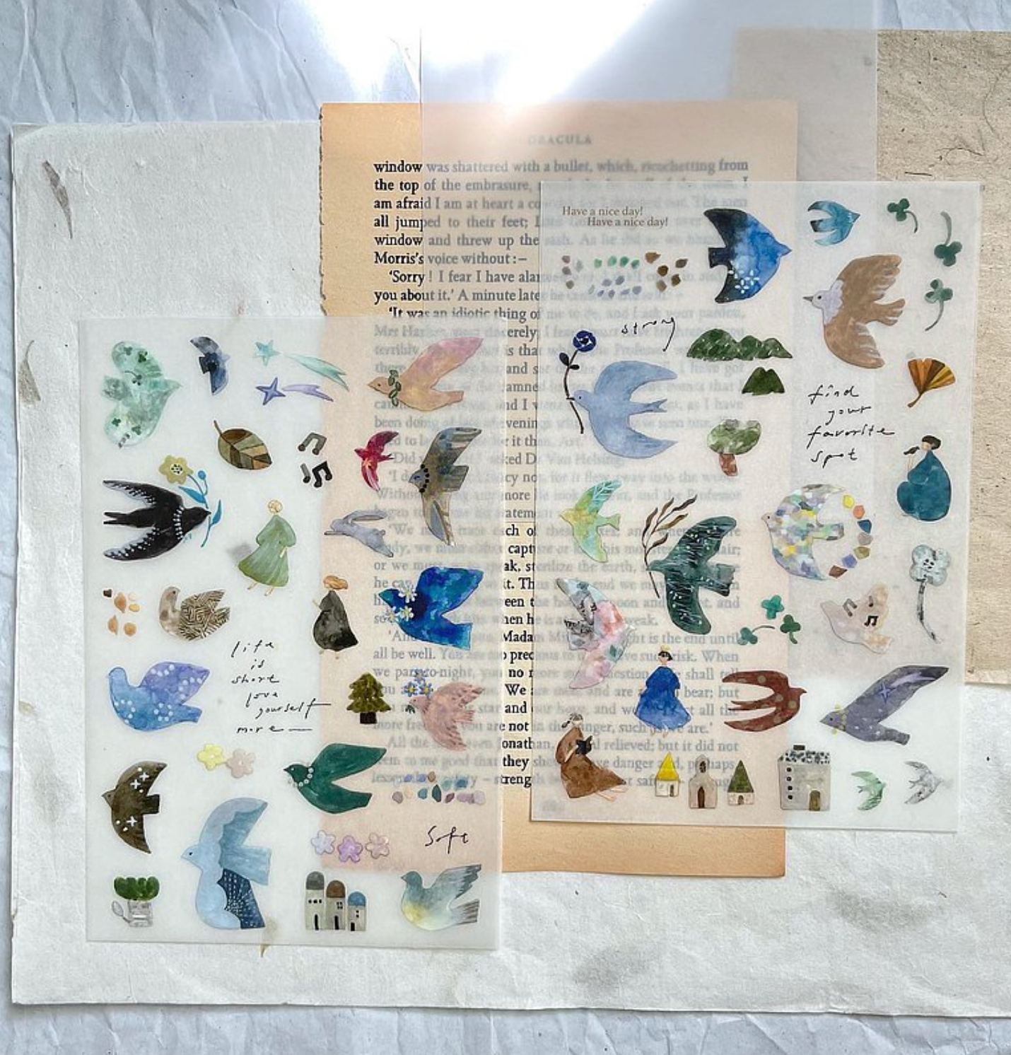 Pion Bird Island Transfer Stickers (Pack of 2)