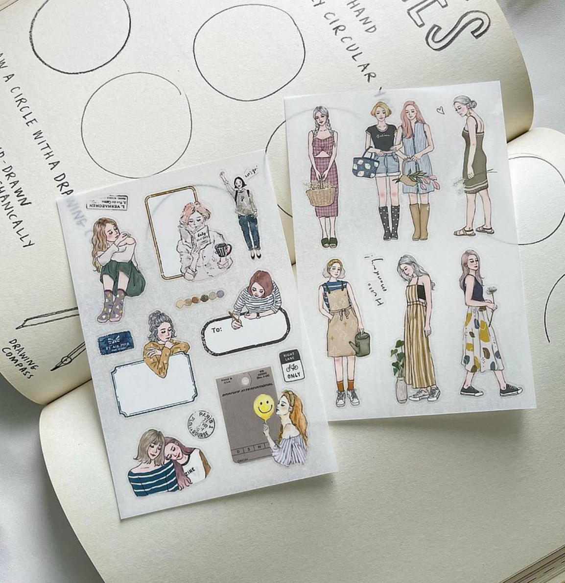 Pion Girls Transfer Stickers (Pack of 12)