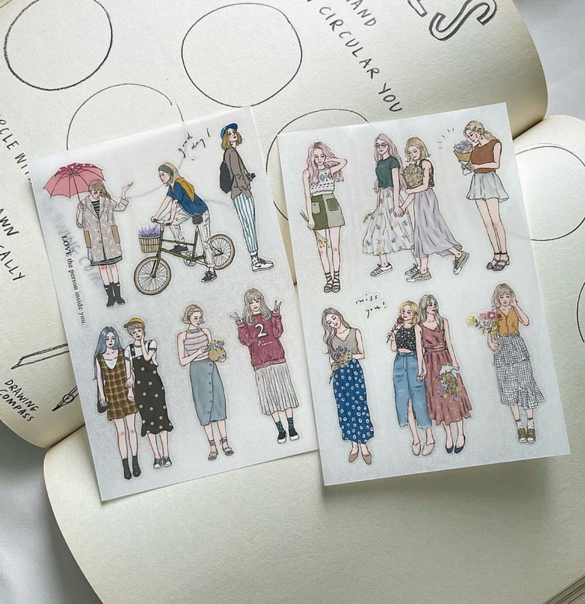 Pion Girls Transfer Stickers (Pack of 12)