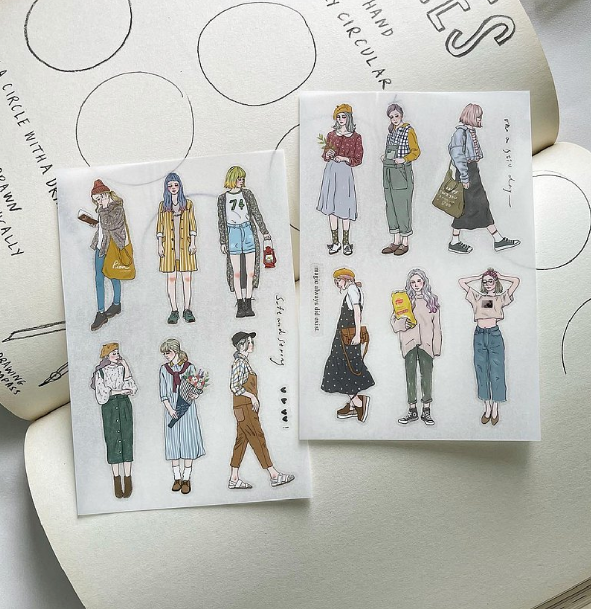 Pion Girls Transfer Stickers (Pack of 12)