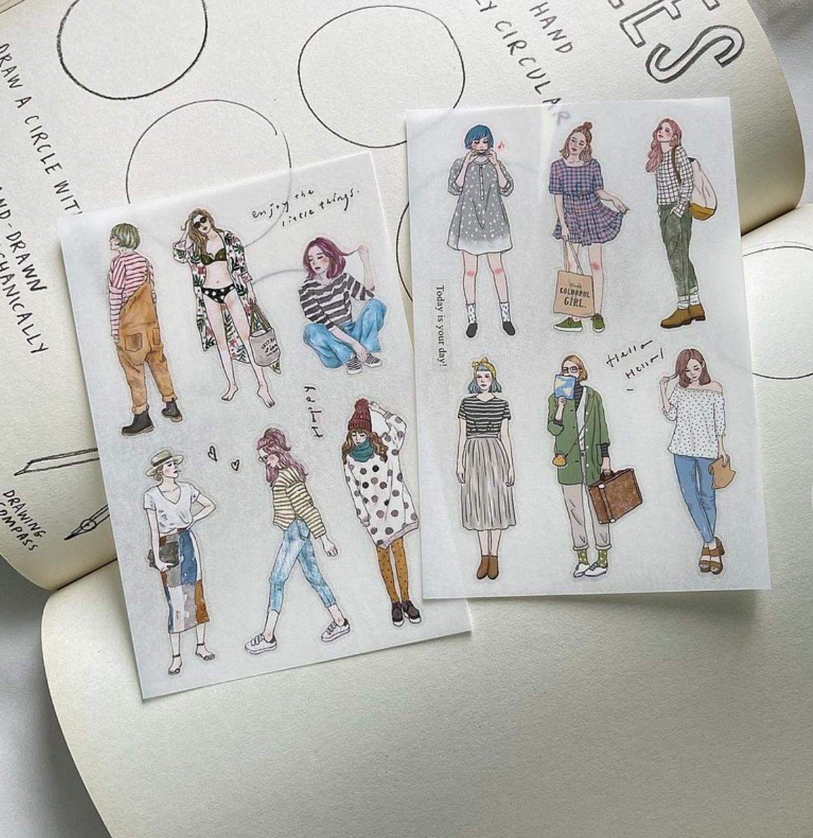 Pion Girls Transfer Stickers (Pack of 12)