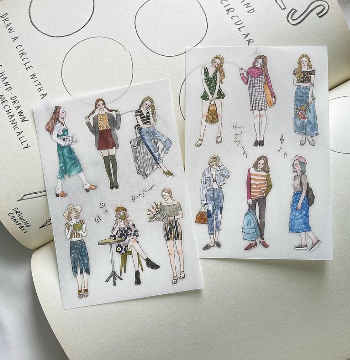 Pion Girls Transfer Stickers (Pack of 12)