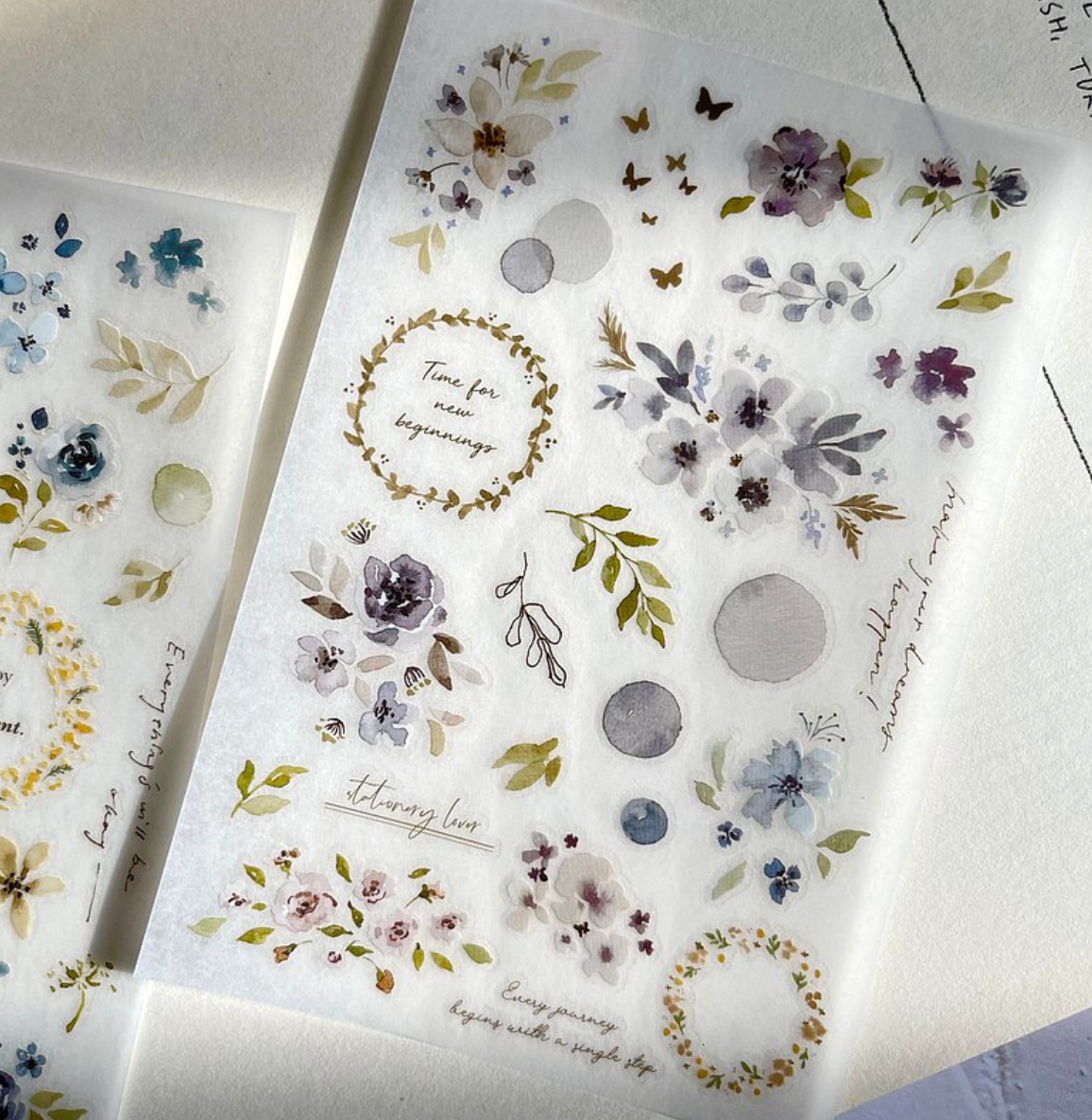 Pion Transfer Stickers (Pack of 2): Lace