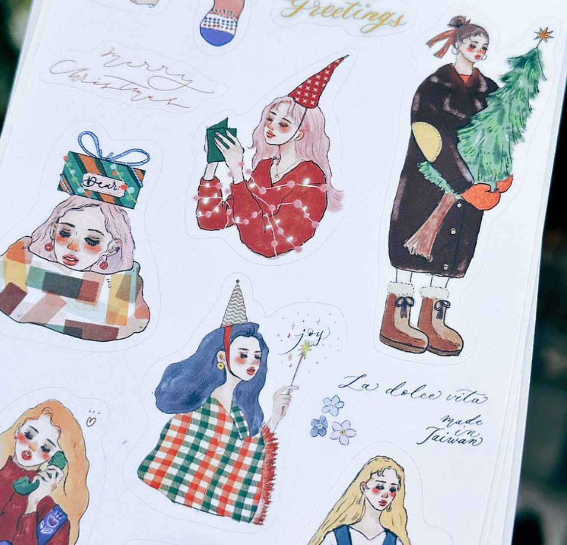 La Dolce Vita Sticker Sheet: I want to give you a star and a forest