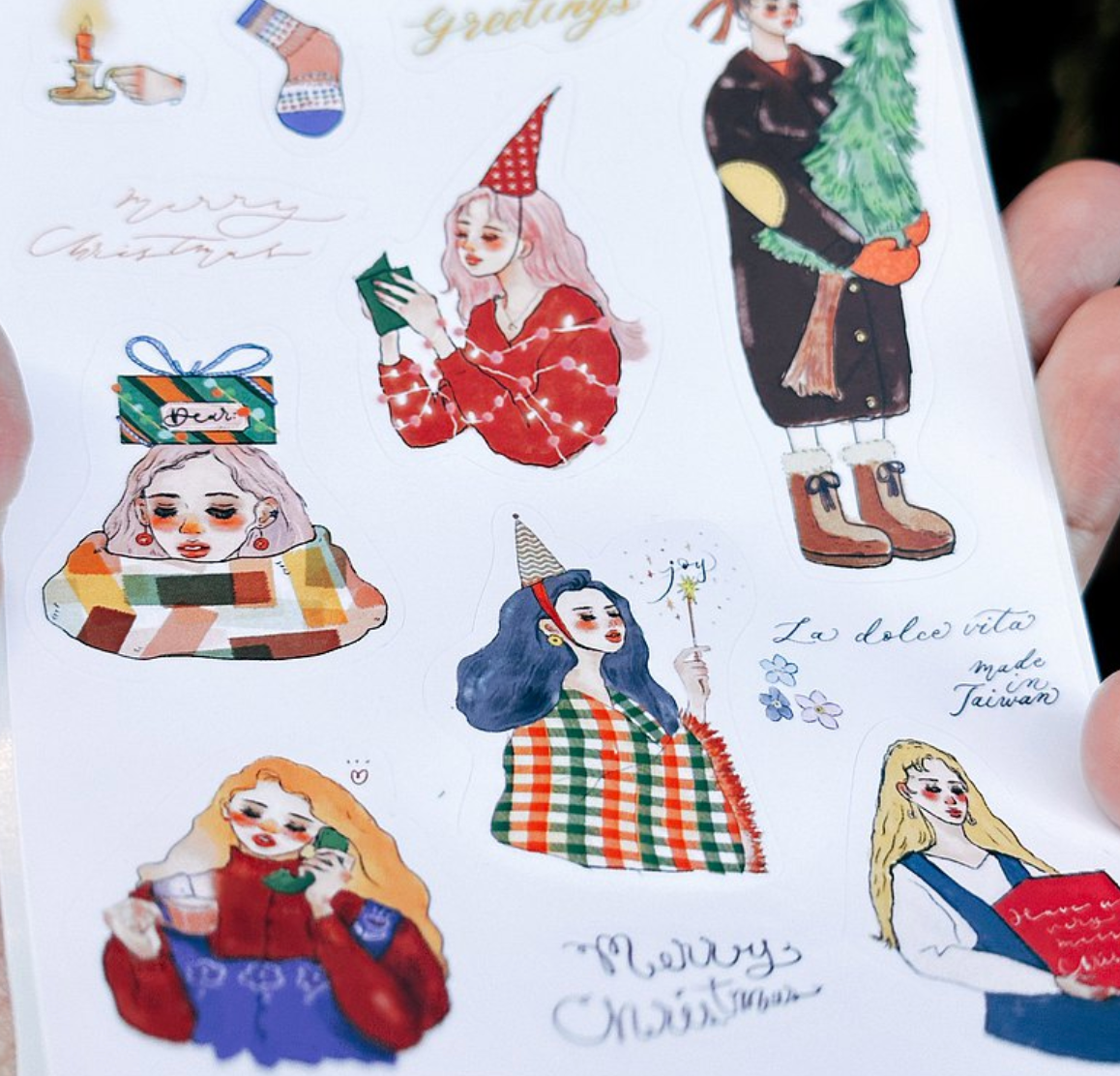 La Dolce Vita Sticker Sheet: I want to give you a star and a forest