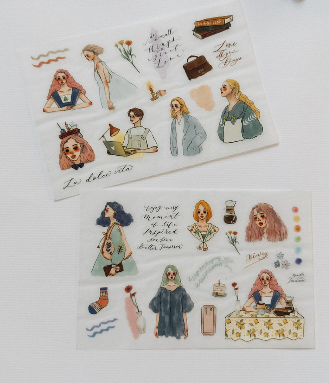 La Dolce Vita Transfer Stickers: Every Day is a New Day