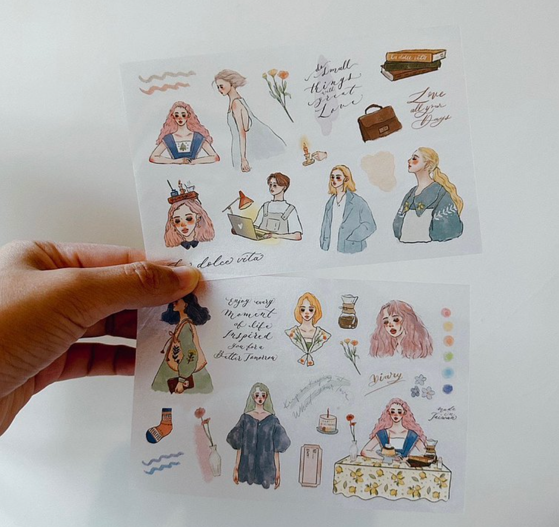 La Dolce Vita Transfer Stickers: Every Day is a New Day