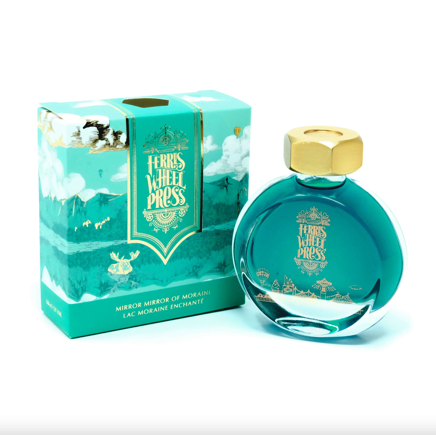 Ferris Wheel Press Fountain Pen Ink 38ml: Mirror Mirror of Moraine