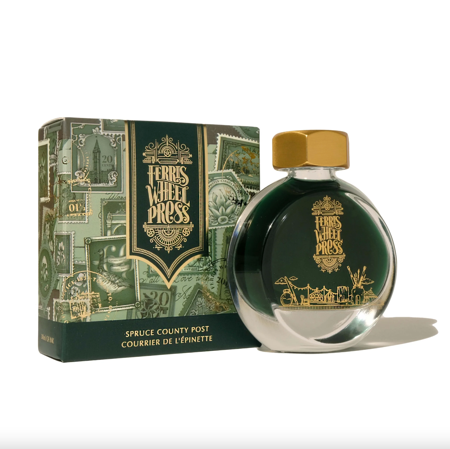 Ferris Wheel Press Fountain Pen Ink 38ml: Spruce County Post