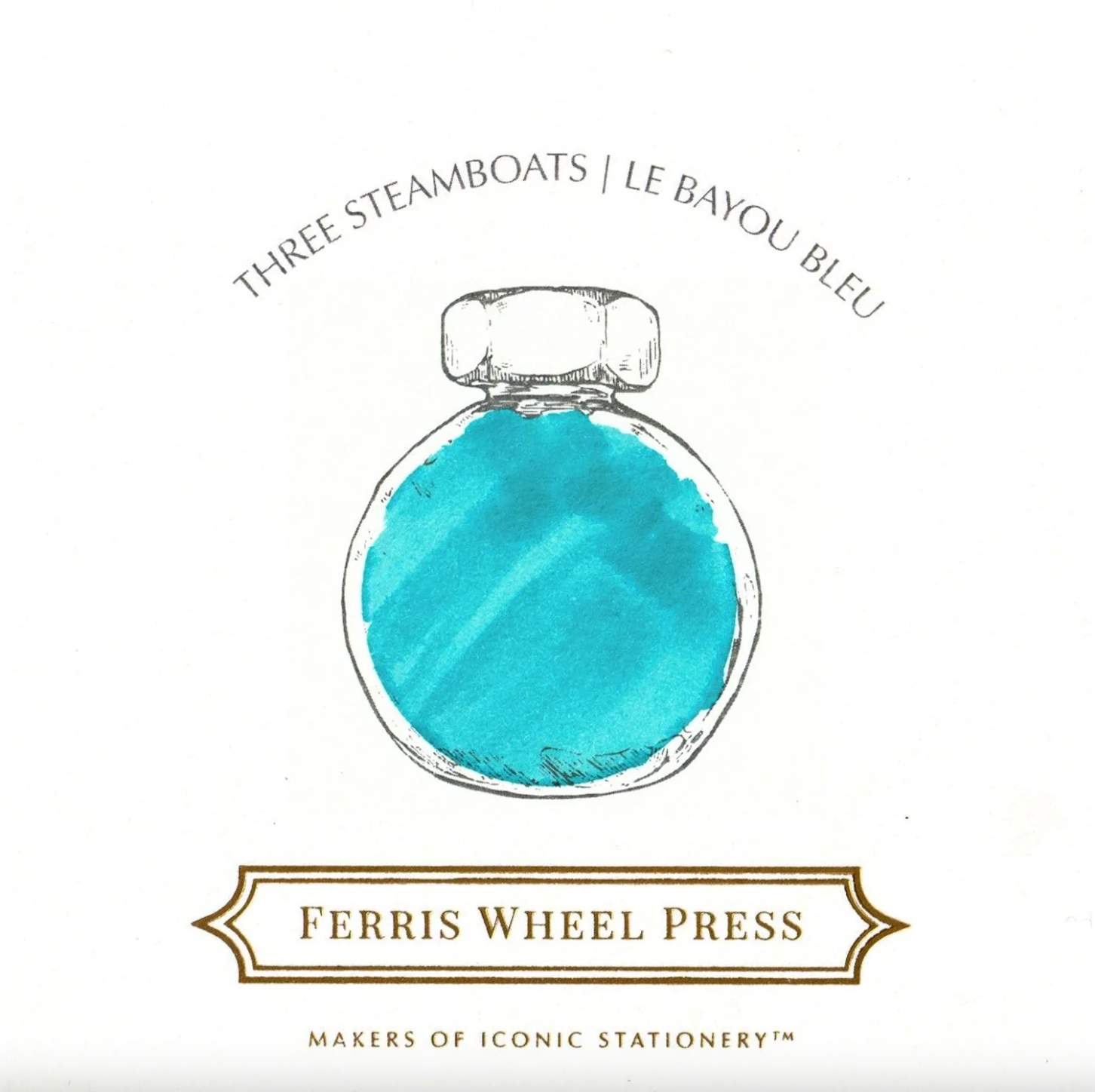 Ferris Wheel Press Fountain Pen Ink 38ml: Three Steamboats