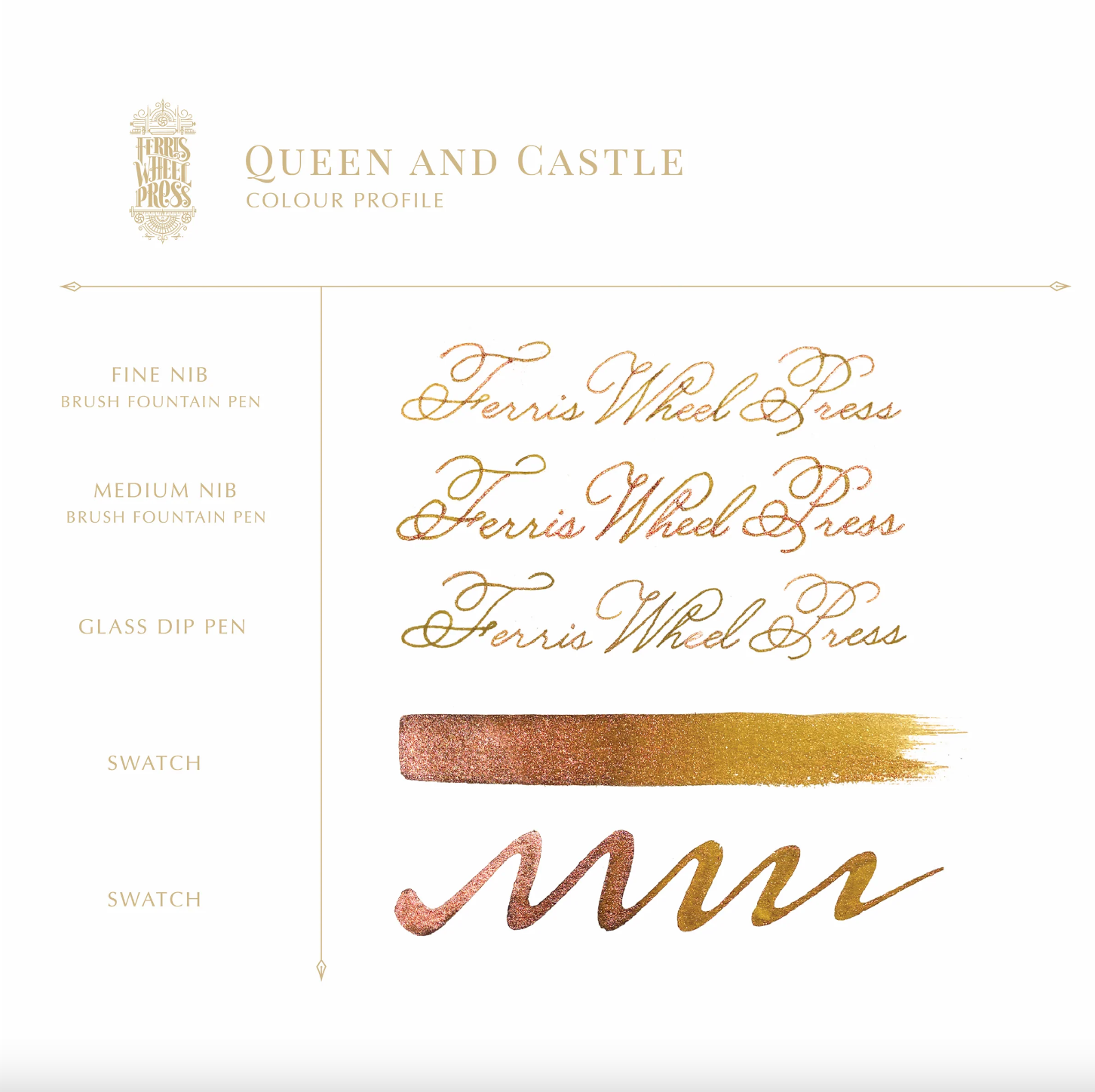 Ferris Wheel Press Fountain Pen Ink 20ml: Ferritales-Queen & Castle
