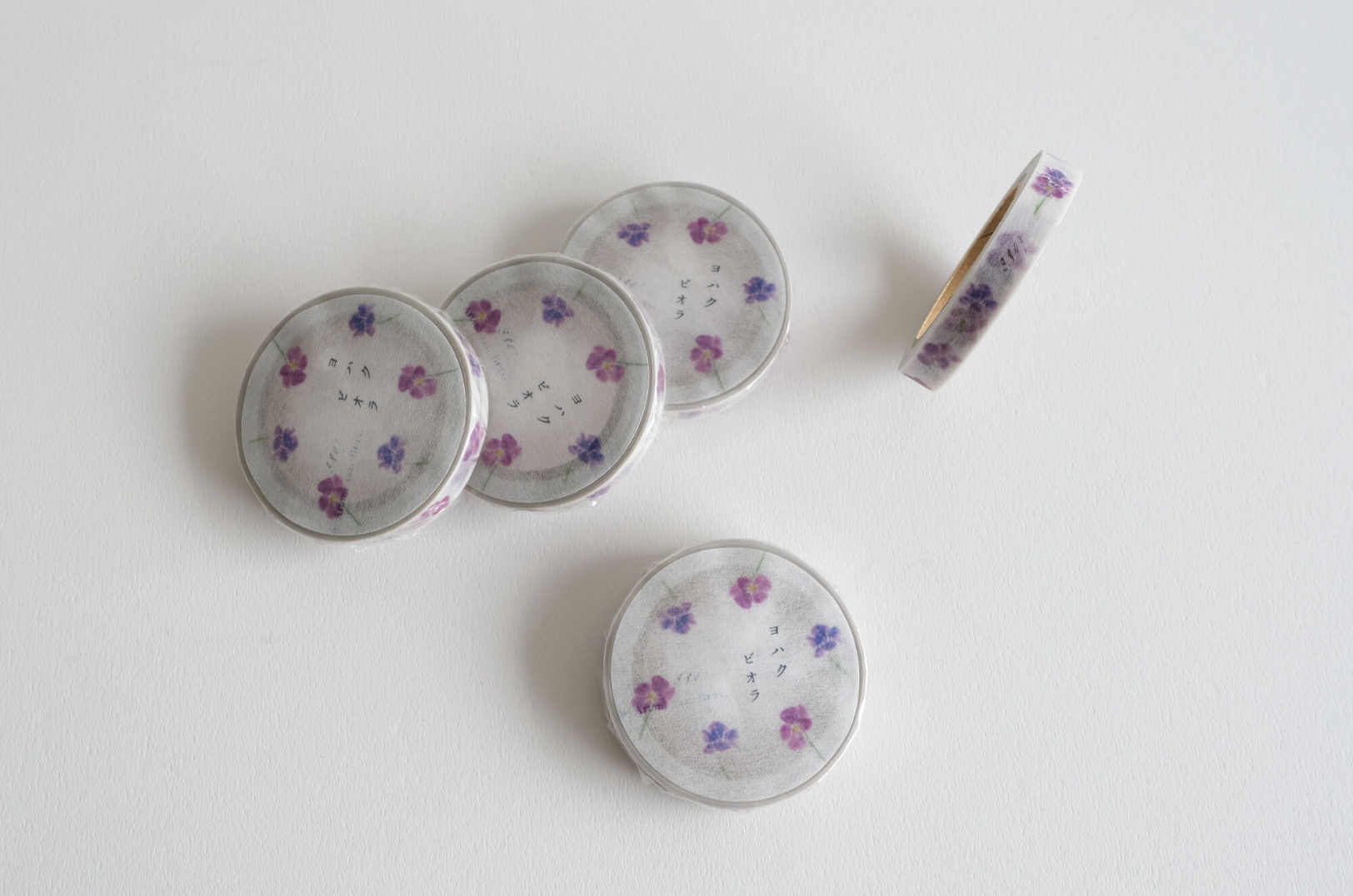 Yohaku Original Washi Tape 7mm- (L-004) Viola