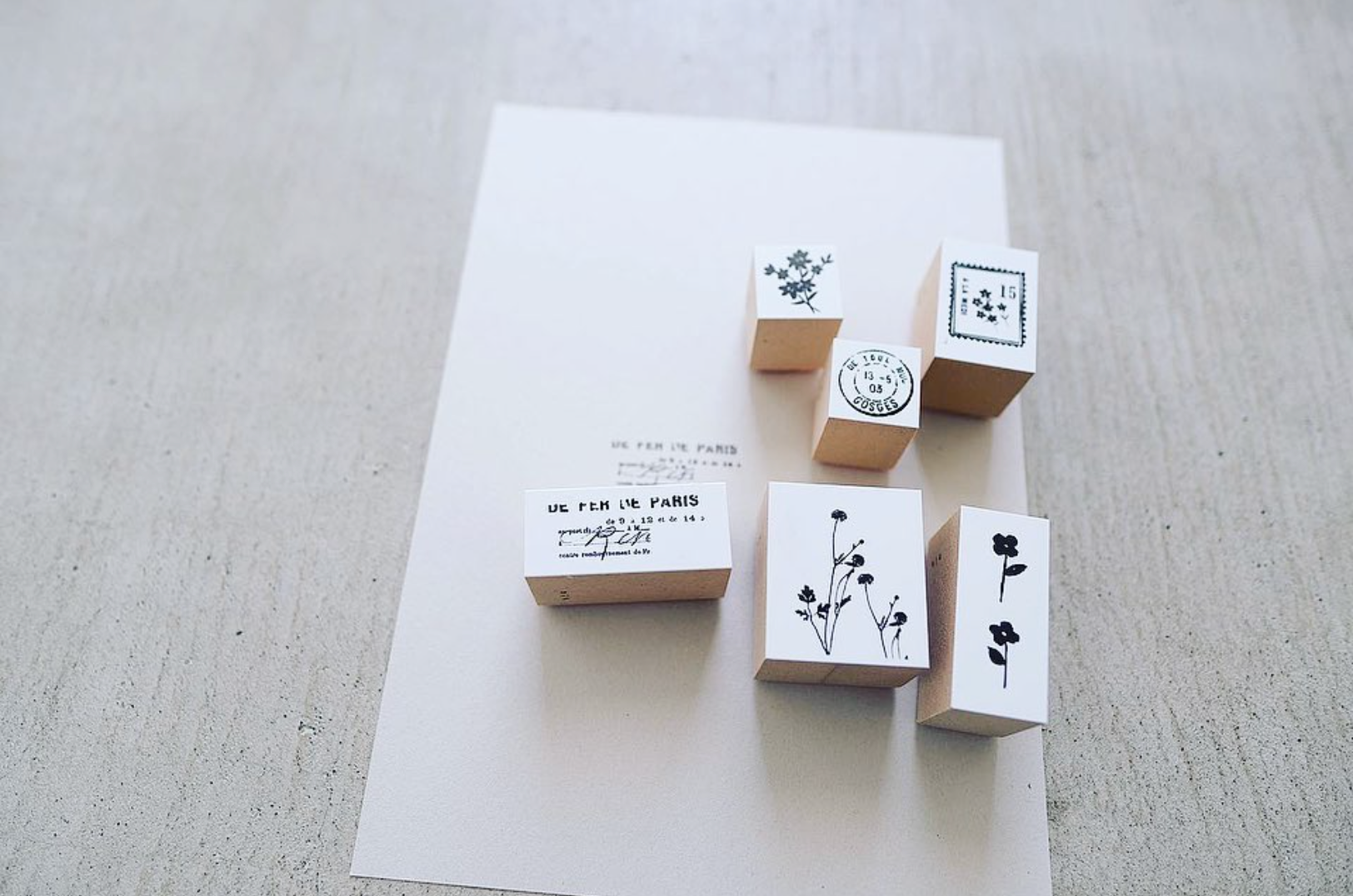 Yohaku Original Rubber Stamp-(S-043) Antique