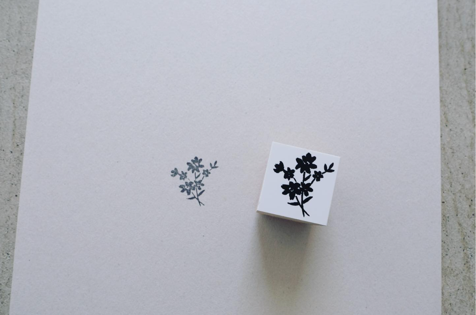 Yohaku Original Rubber Stamp-(S-045) Bouquet