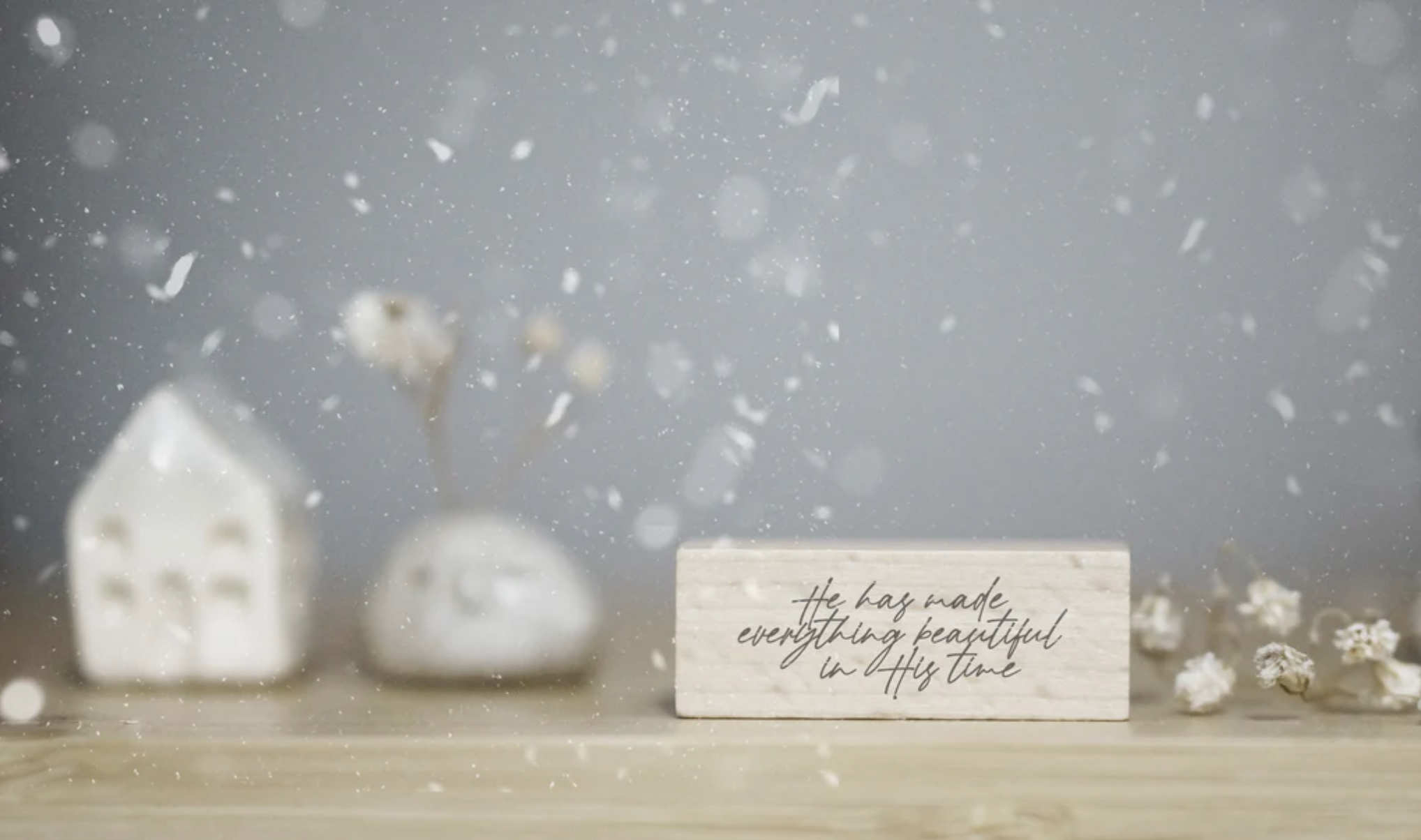 Black Milk Project-Dear God: Beautiful in His time Rubber Stamp