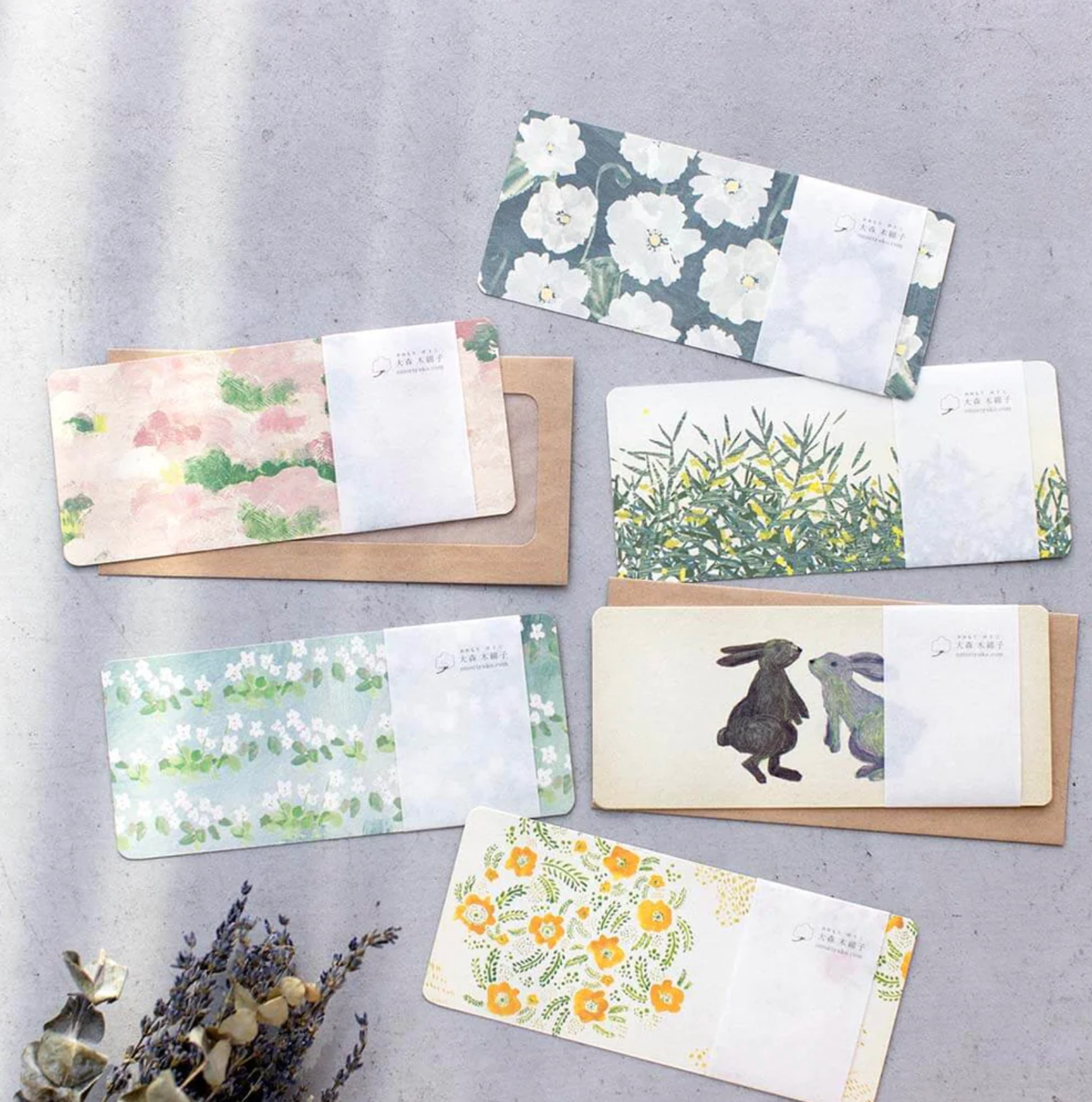 Omoriyuko Letter Set: Shiro Sumire (Motoko Omori)