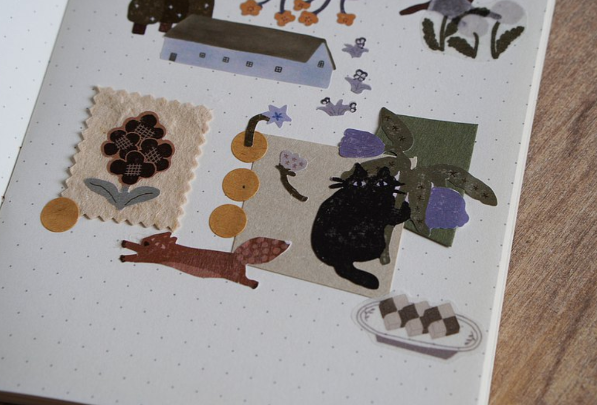 Ivy Snow Green Forest Life Stickers