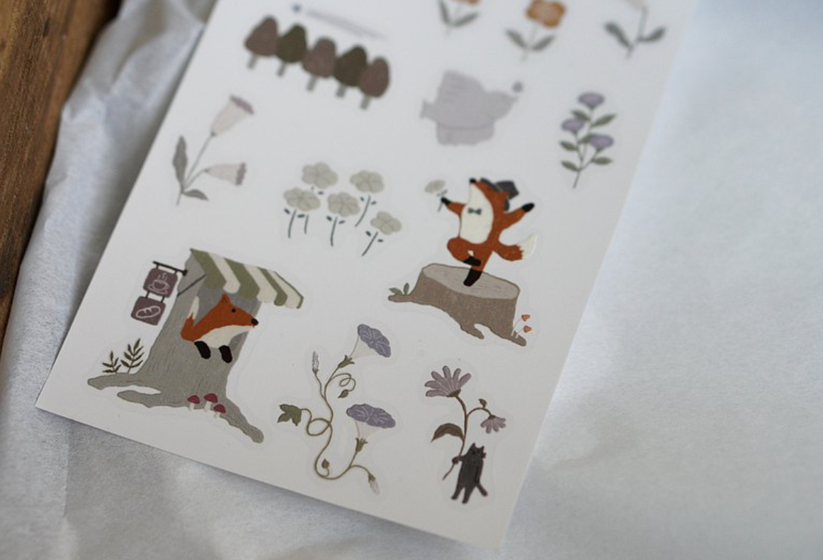 Ivy Snow Mr Fox Stickers