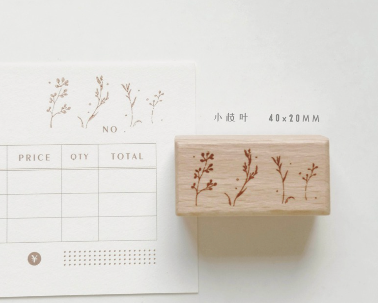 Freckles Tea Vol. 3 Rubber Stamp: Flowers & Leaves (4 designs, sold separately