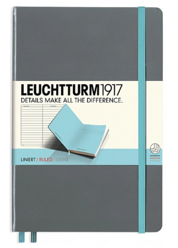 Leuchtturm1917 - A5 Medium Ruled Notebook (multiple colours available) - Smidapaper Ikigai Shop