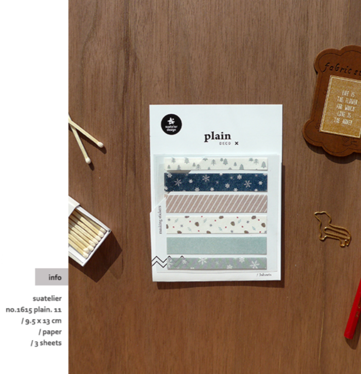 Suatelier Plain Deco x 11 - Smidapaper Ikigai Shop