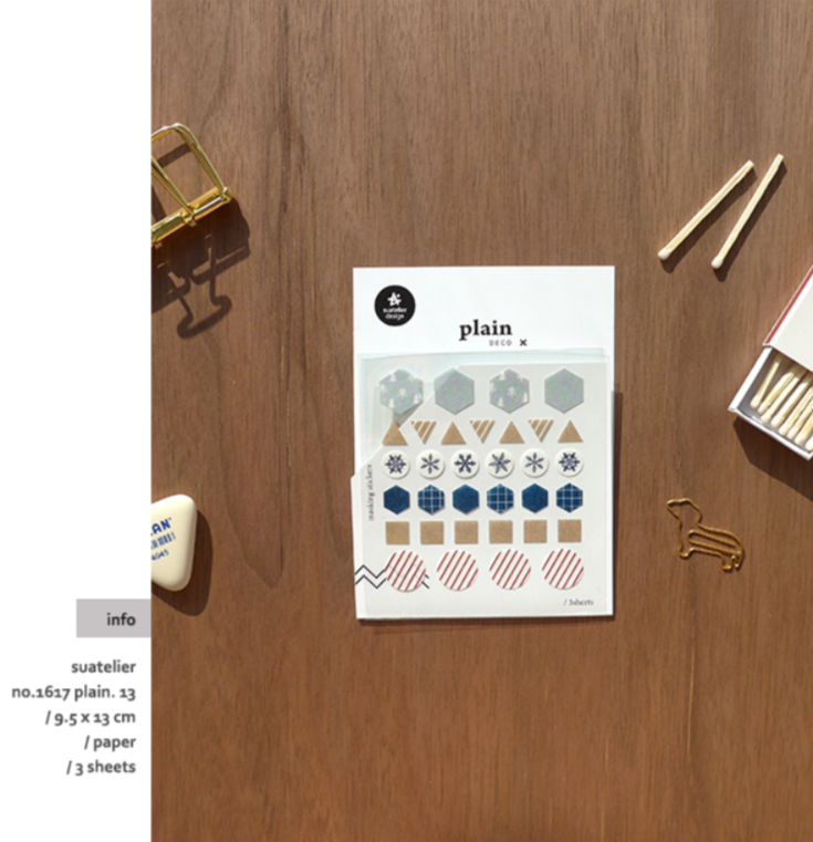 Suatelier Plain Deco x 13 - Smidapaper Ikigai Shop