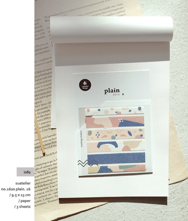 Suatelier Plain Deco x 16 - Smidapaper Ikigai Shop