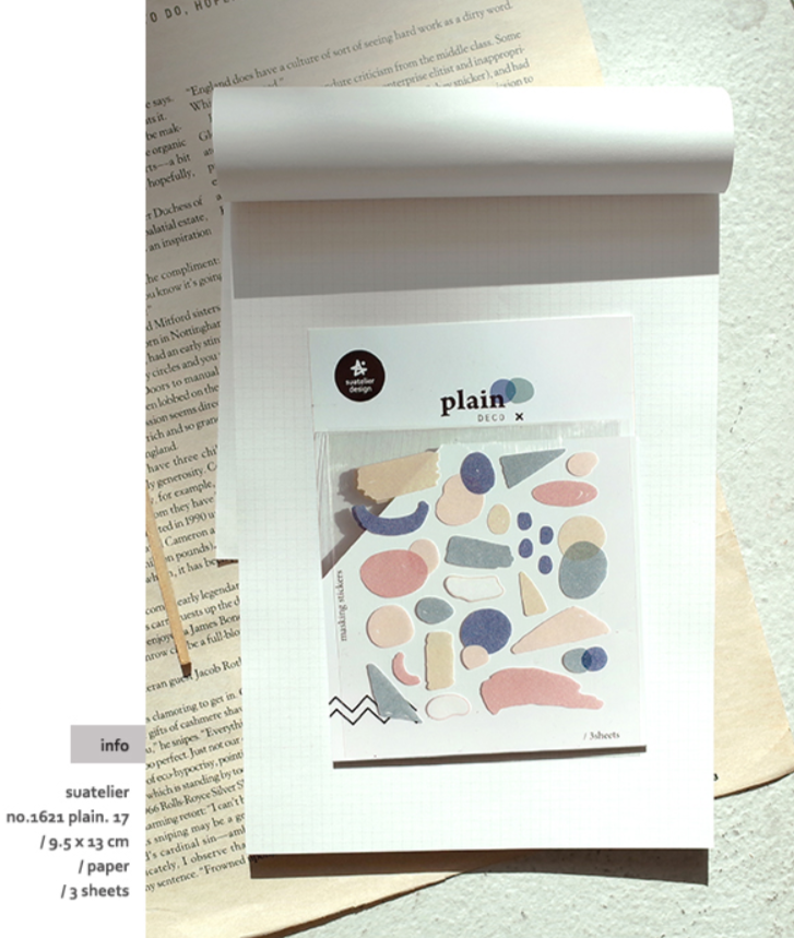 Suatelier Plain Deco x 17 - Smidapaper Ikigai Shop