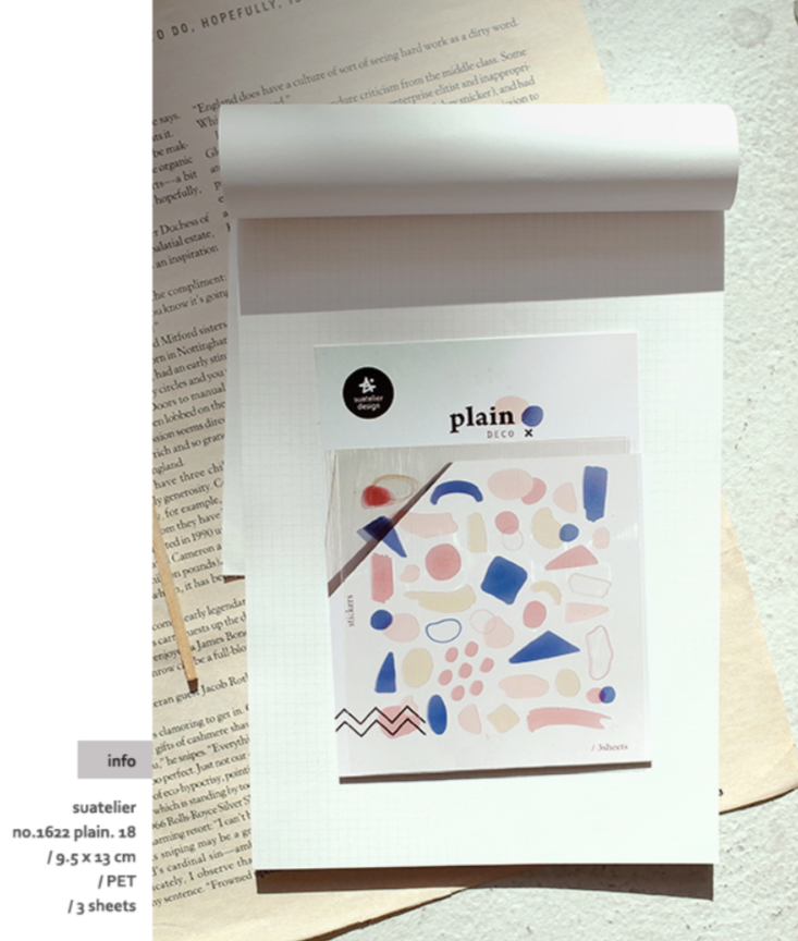 Suatelier Plain Deco x 18 - Smidapaper Ikigai Shop