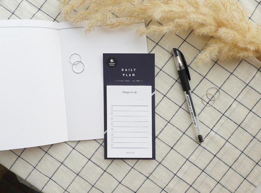 Suatelier Daily Plan Sticky Notes 01 - Smidapaper Ikigai Shop