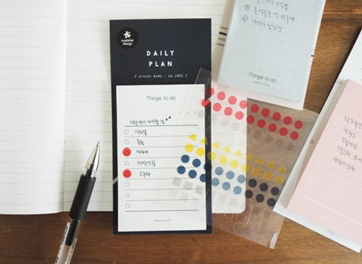 Suatelier Daily Plan Sticky Notes 01 - Smidapaper Ikigai Shop