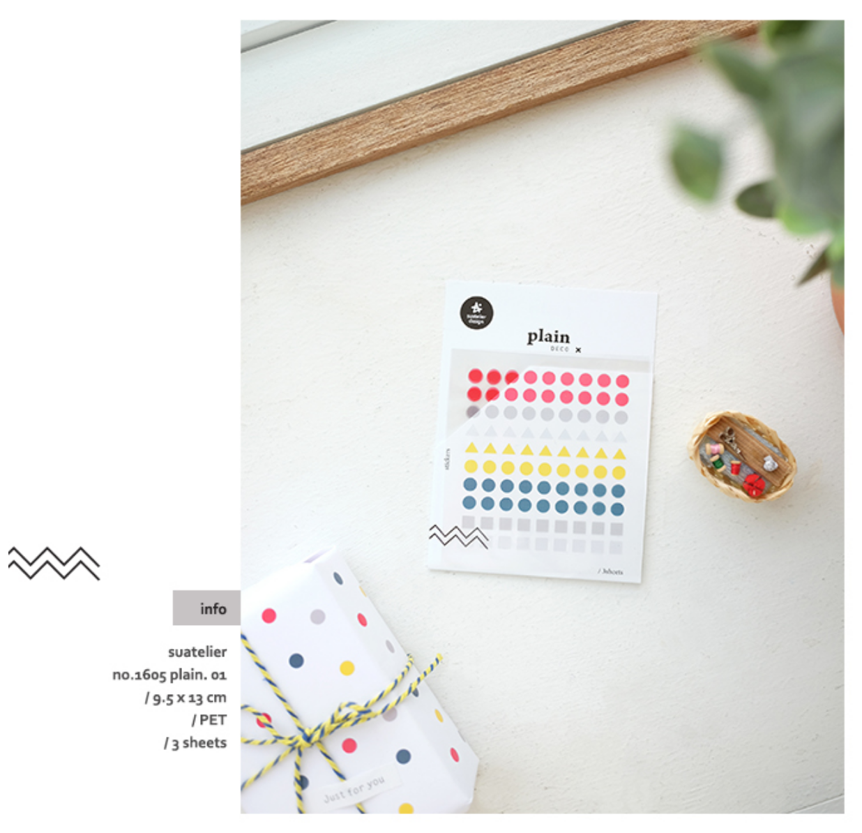 Suatelier Plain Deco x  01 - Smidapaper Ikigai Shop