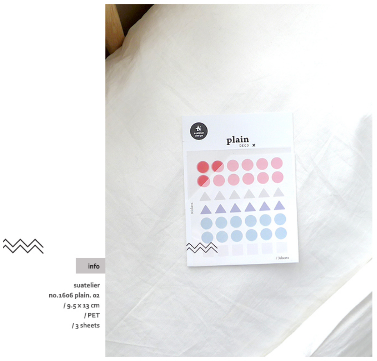 Suatelier Plain Deco x 02 - Smidapaper Ikigai Shop