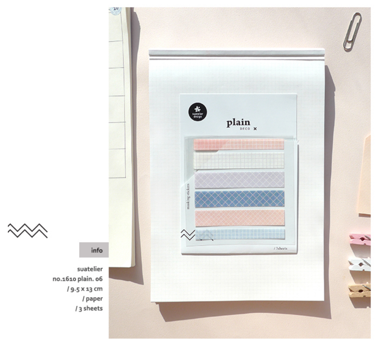 Suatelier Plain Deco x 06 - Smidapaper Ikigai Shop