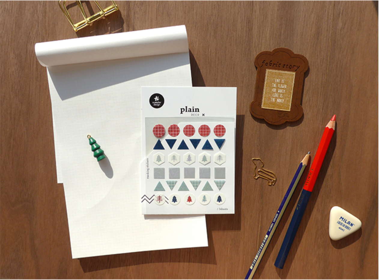 Suatelier Plain Deco x 12 - Smidapaper Ikigai Shop