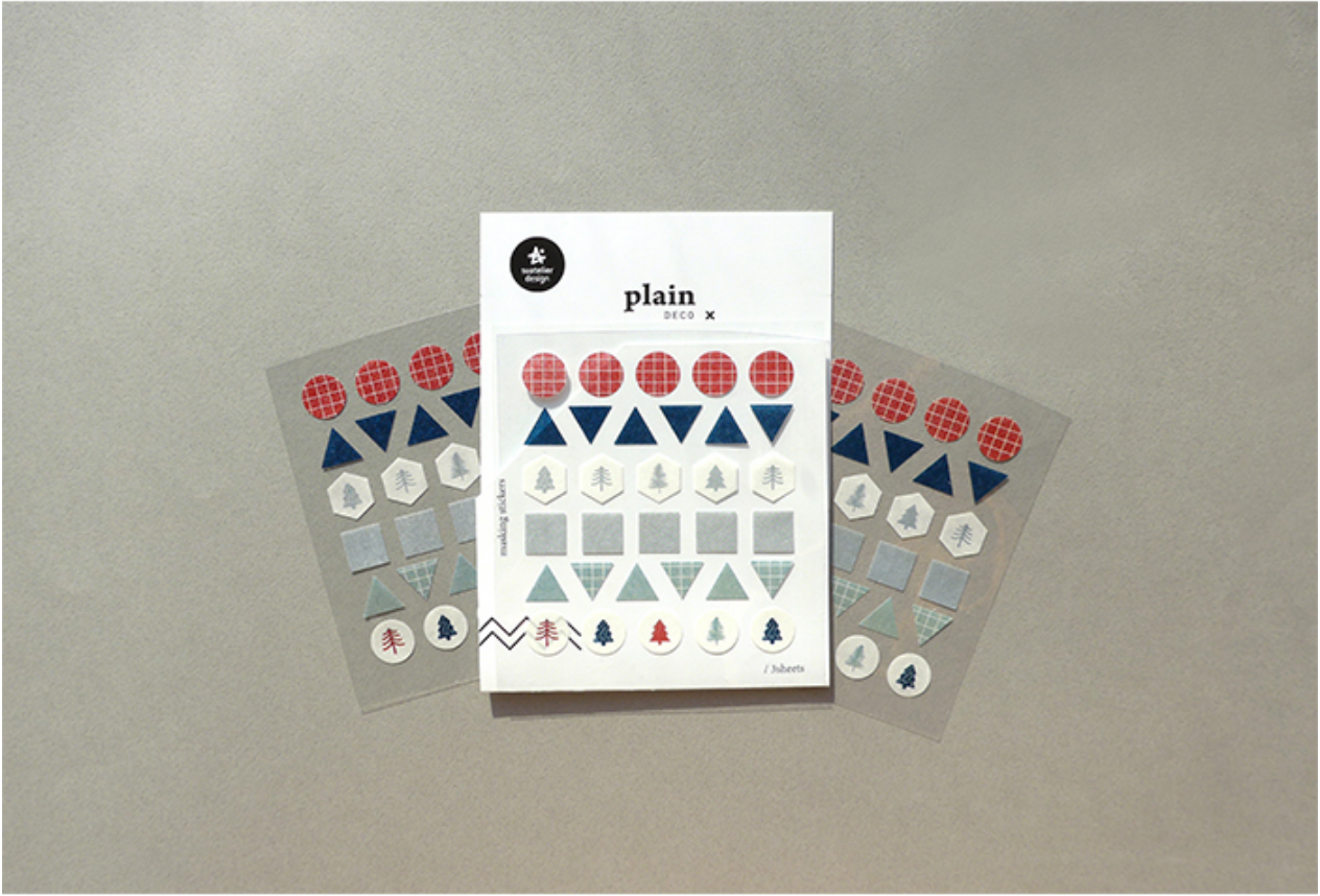 Suatelier Plain Deco x 12 - Smidapaper Ikigai Shop
