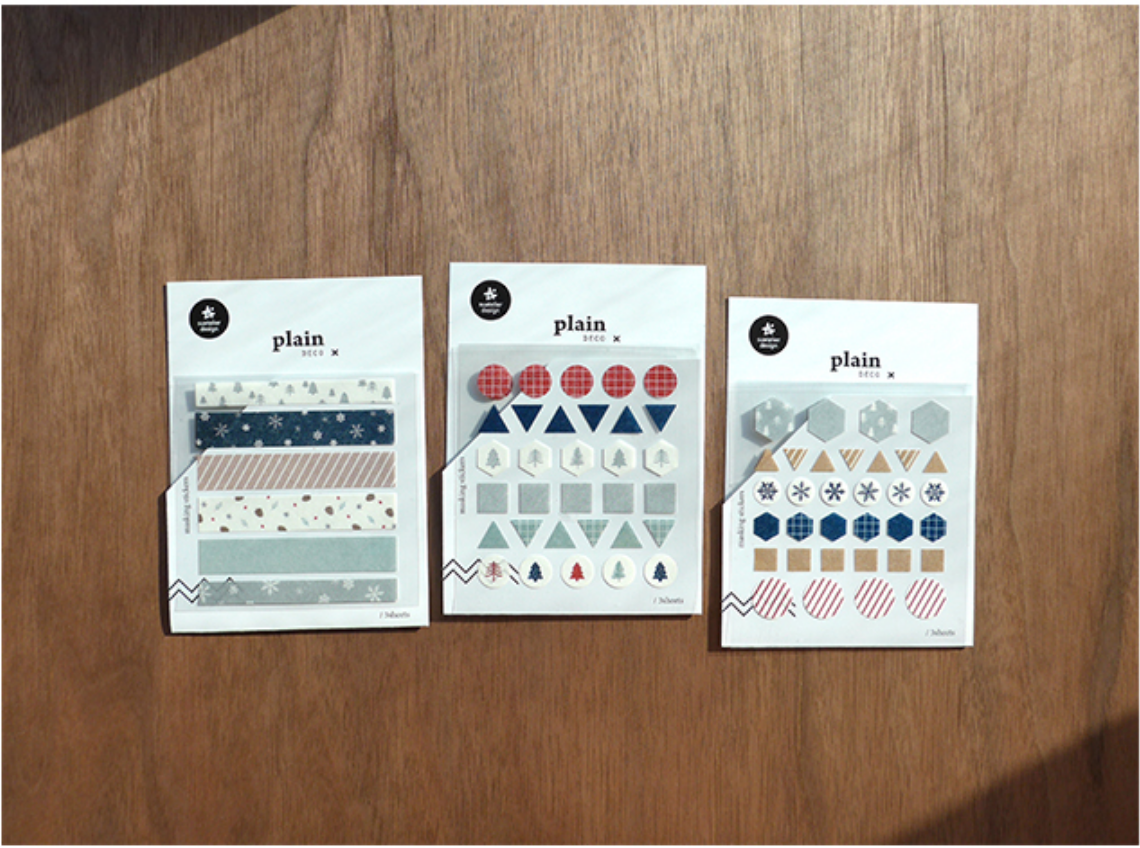 Suatelier Plain Deco x 12 - Smidapaper Ikigai Shop