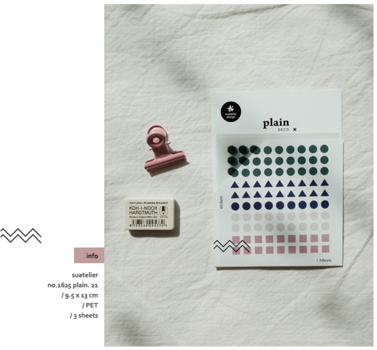 Suatelier Plain Deco x 21 - Smidapaper Ikigai Shop