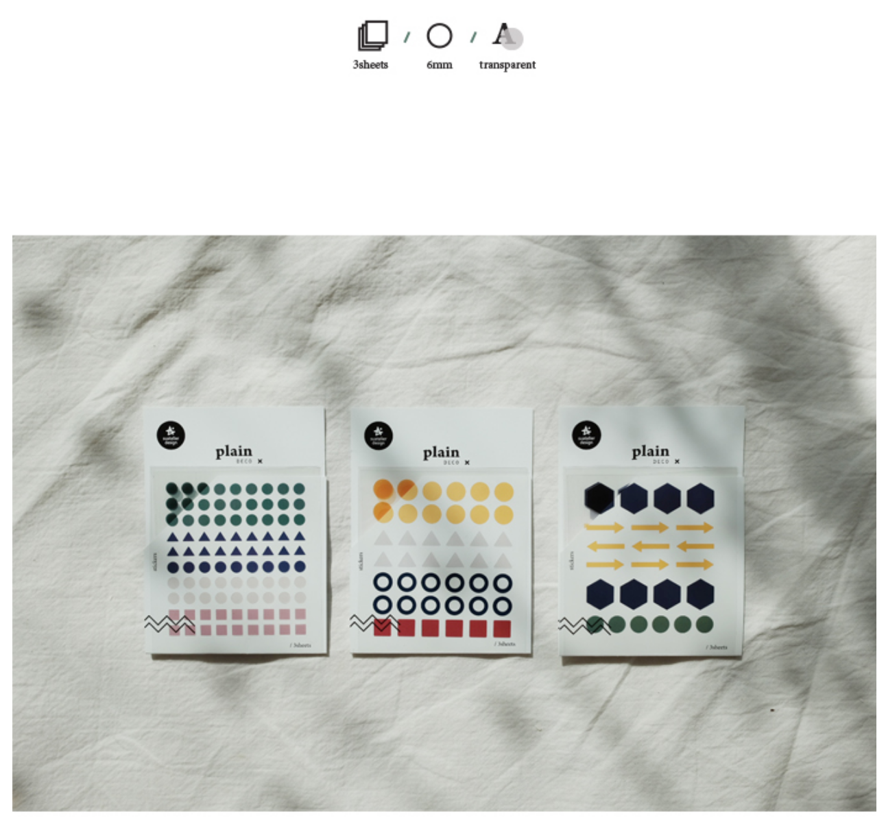 Suatelier Plain Deco x 21 - Smidapaper Ikigai Shop