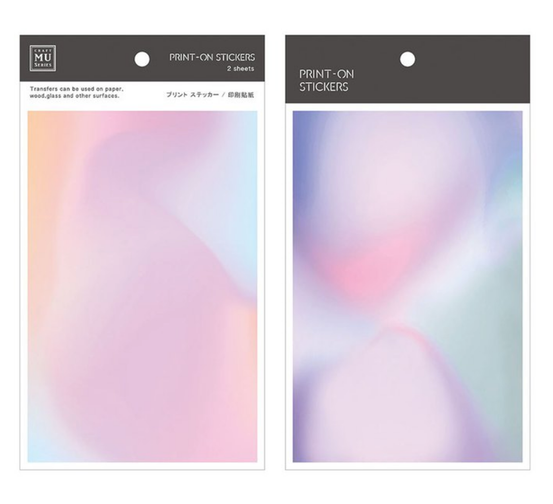 MU Print-On Stickers-006 Romantic Aurora - Smidapaper Ikigai Shop