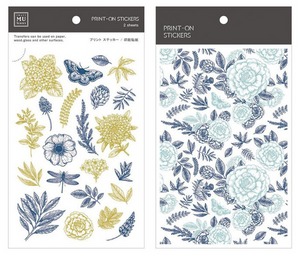 MU Print-On Stickers-051 Herbal Flower - Smidapaper Ikigai Shop