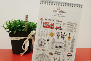 Suatelier - Stickers - Days In London - Smidapaper Ikigai Shop