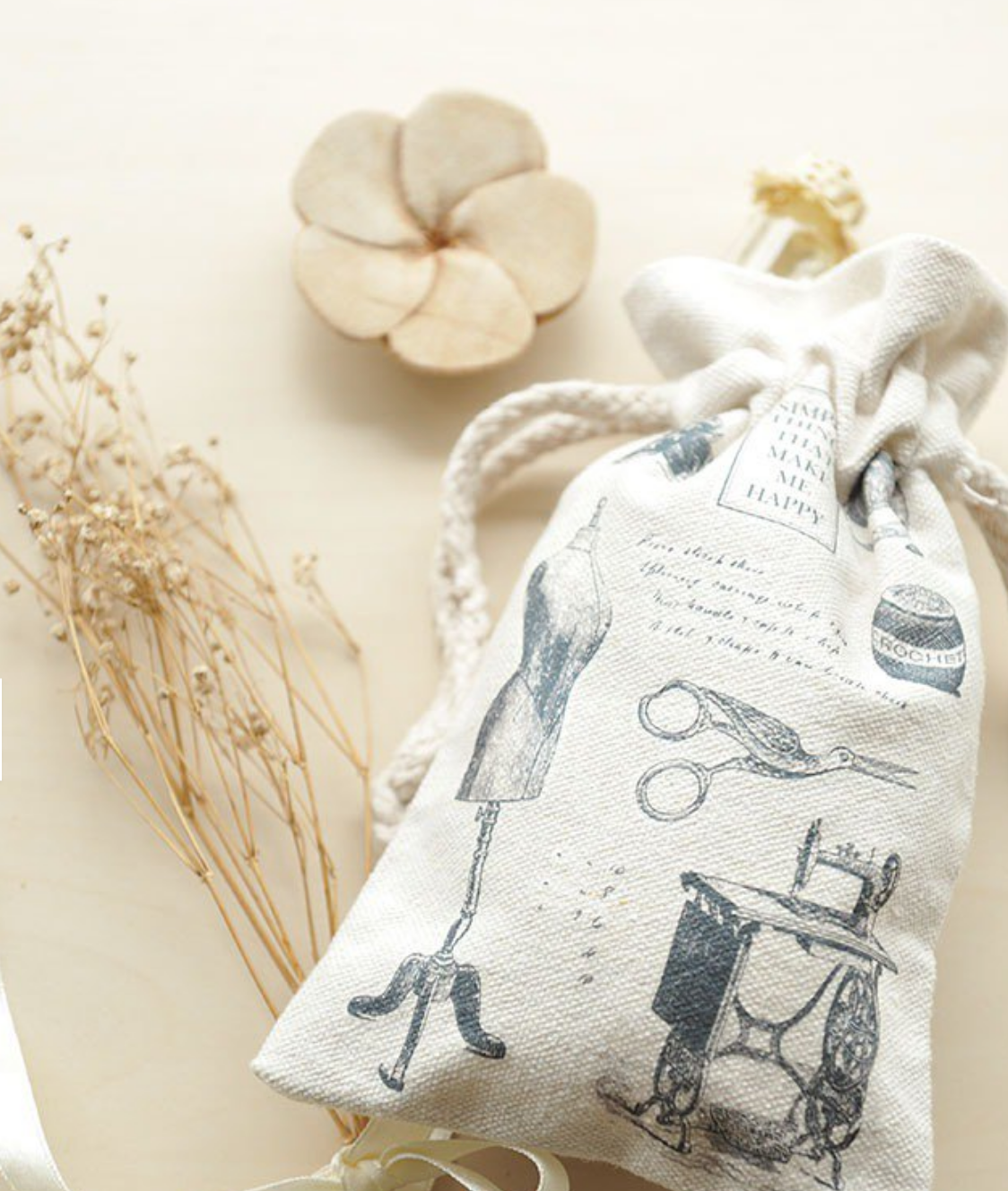 MU Fabric Print-On Sticker with Drawstring Pouch | No. 2 - Smidapaper Ikigai Shop