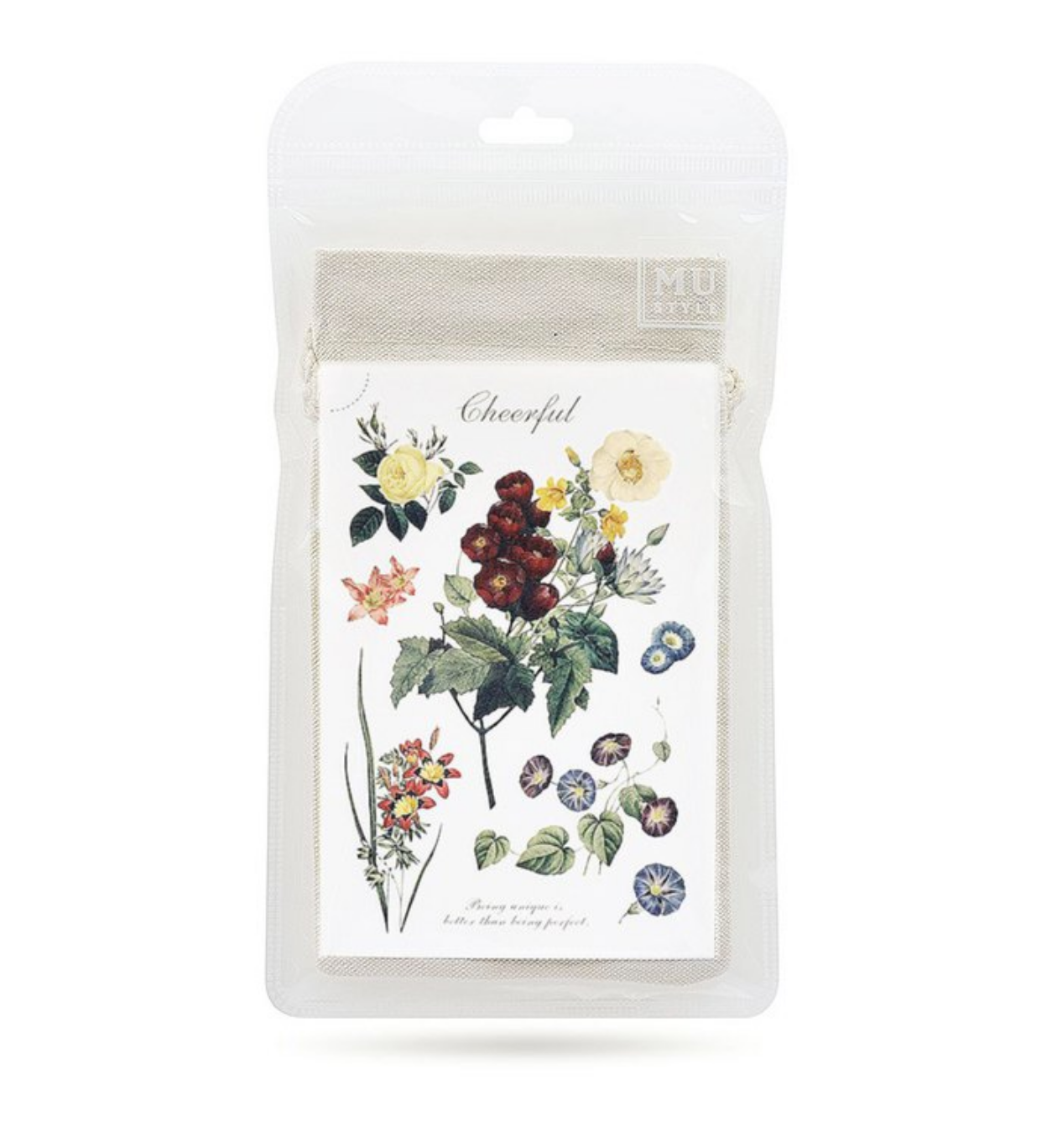 MU Fabric Print-On Sticker with Drawstring Pouch | No. 4 - Smidapaper Ikigai Shop