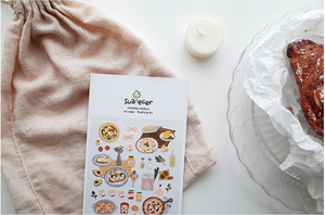 Suatelier Food Trip #1 Stickers - Smidapaper Ikigai Shop