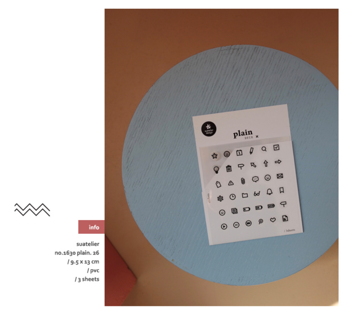 Suatelier Plain Deco x 26 - Smidapaper Ikigai Shop