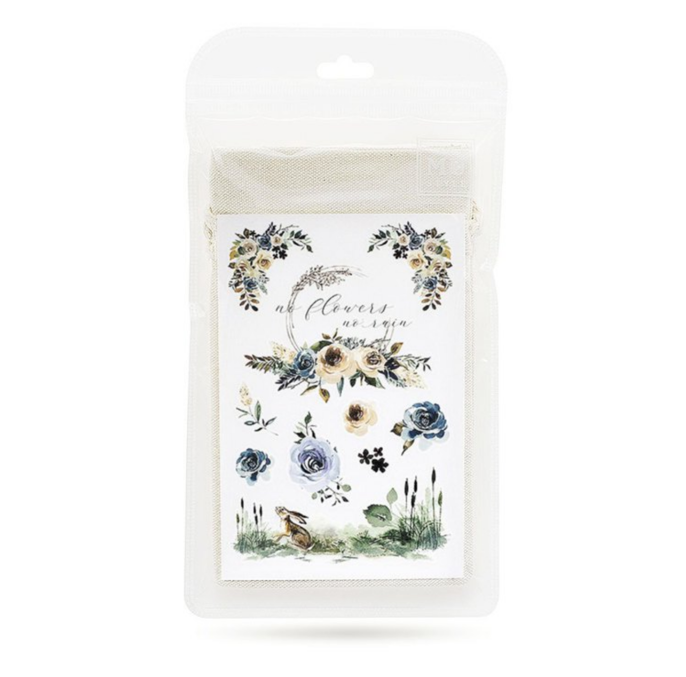 MU Fabric Print-On Sticker with Drawstring Pouch | No. 7 - Smidapaper Ikigai Shop