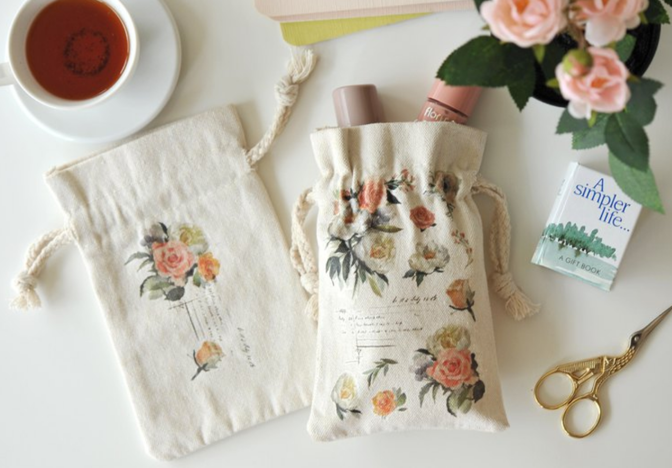 MU Fabric Print-On Sticker with Drawstring Pouch | No. 9 - Smidapaper Ikigai Shop